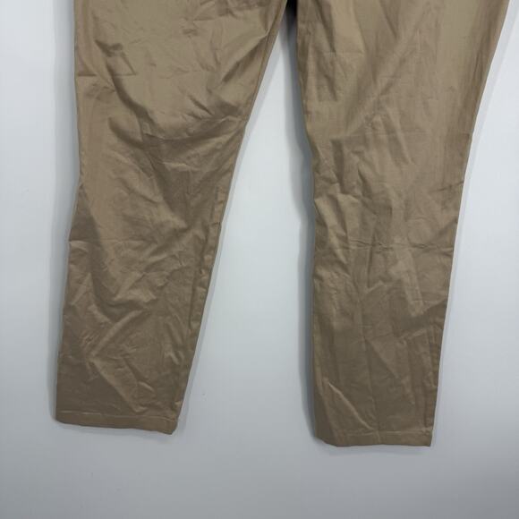 1901 Chino Pants Beige Humus Straight Leg Flat Front Women Size 12 - Picture 7 of 12
